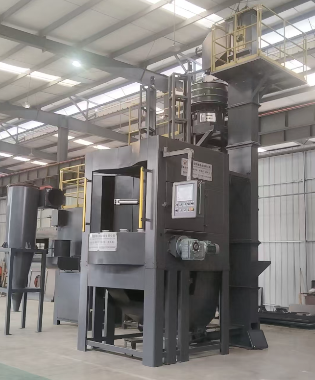 内蒙古转盘式喷砂机 提升圆形工件处理效率