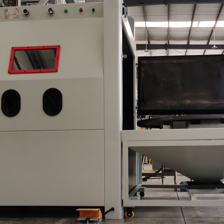 内蒙古无尘喷砂机半自动模具喷砂机