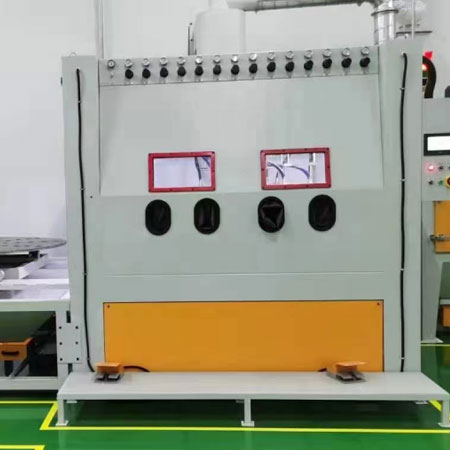 内蒙古高效生产，从箱体手动喷砂机开始，提升零部件质量